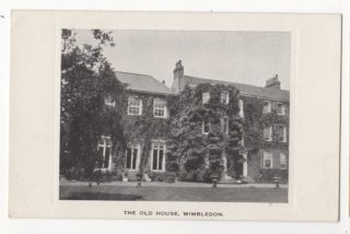 The Old House Wimbledon London Vintage Postcard 886b