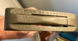 Vintage " Ping By Karsten " 2a / Pat.  3042405 /p O Box 9006,  Phoenix,  Ariz.  85029