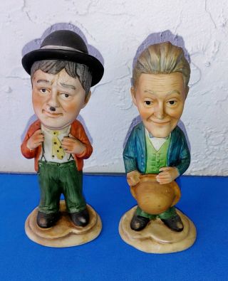Vintage Royal Crown Laurel And Hardy 7 " Ceramic Figure Oliver & Stan