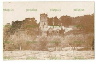 Old Postcard Brent Knoll Near Burnham Somerset C.  P.  Real Photo Vintage 1910 - 20