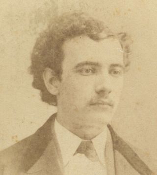 Scranton,  Pa,  1873 Photo Of Man Ided On Back Surname Elsinger
