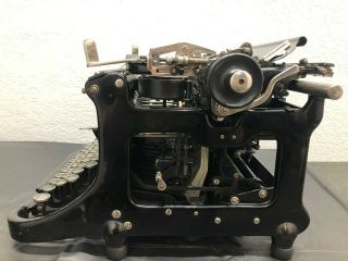 Vintage Black Continental Wanderer - Werke A.  G.  Chemnitz German Typewriter 3