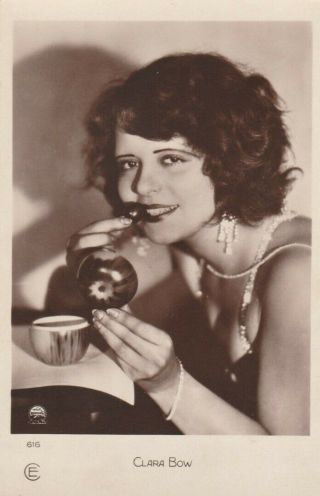 Clara Bow Apple 1920s Vintage French Photo Postcard Silent Film Star