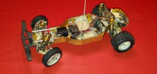Rare Vtg Team Associated Rc10 Buggy Classic Gold Pan Toy Car Radio Controlled