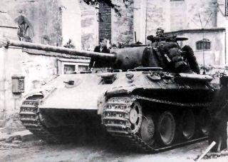 German Panther Tank In Action 5 " X 7 " World War Ii Photo 97
