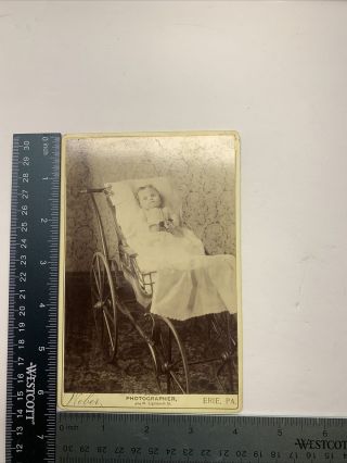Post Mortem Cabinet Card Of A Deceased Child