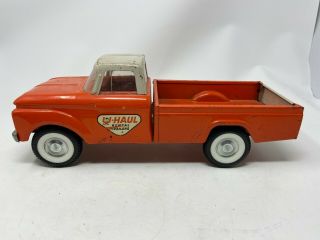Vintage Nylint Pressed Metal Ford U Haul Moving Pickup Truck Toy From The 60 