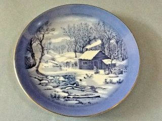 Currier & Ives Porcelain Plate 