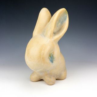 Vintage Bourne Denby - Supersize Bunny Rabbit Figure Or Doorstop - Art Deco