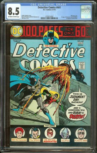Detective Comics 441 Cgc 8.  5 1st Detective Harvey Bullock 100 Pages