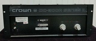 Vintage Crown Dc300a Series Ii 2 Stereo Power Amplifier Amp Dc 300 A Made In Usa