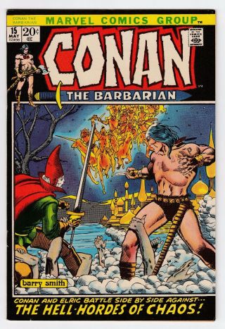 Conan The Barbarian 15 (1972) Vf/nm (9.  0) Elric Barry Windsor - Smith Roy Thomas