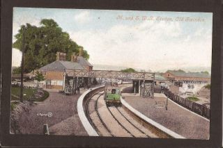 Old Swindon.  Midland & South Western Railway Station.  Swindon 1906.