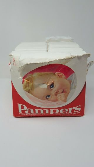 Rare Pink Box Vintage 1974 Day 11 - 16 Pounds Doll Diapers 1970s Collector Pampers