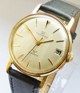 H,  H Ducado Automatic 25jewels Mit Datum Seltene Schöne Herren Vintage Armbanduhr