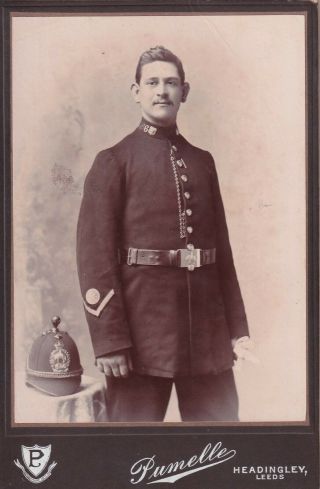 Antique Cabinet Photograph – Police Officer - Leeds