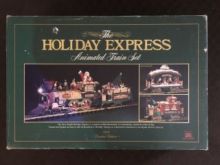 Christmas Train Set The Holiday Express Vintage Bright Animated 380 1996
