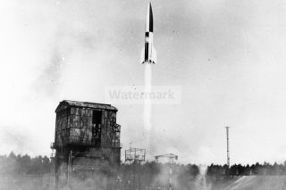 Ww2 Photo The Launch Of The German V - 2 Ballistic Missile From Launch Pad No.  741