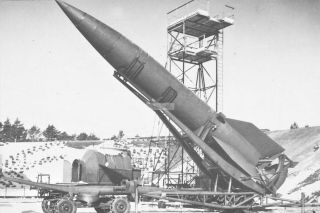 Ww2 Photo Installation Of The German V - 2 Ballistic Missile On The Launch Pad 733