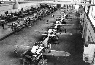 1937 - Messerschmitt Bf 109 Production Line Produktion - Wwii - World War 2