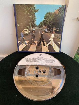 Vintage The Beatles Abbey Road Apple Records L - 383 Reel To Reel Tape 7 1/2 Ips