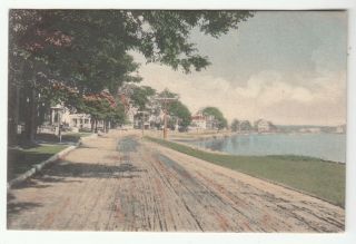 [c58369] Old Postcard Along The River In Mystic,  Connecticut (the Rotograph Co. )
