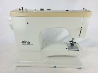 Vintage ELNA TSP 74C Heavy Duty Sewing Machine With Case 3