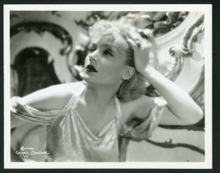 Carole Lombard In Stylish Portrait Vtg 1930s Columbia Pictures Photo