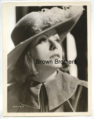 Vintage 1933 Hollywood Stunning Greta Garbo " Queen Christina " Type 1 Photo 1