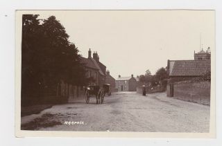 Old Real Photo Card Harpole Village Street 1913 Northampton Kislingbury