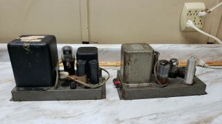 Vintage Heathkit W - 2 W - 2m Tube Mono Amplifier & Power Supply Williamson Type