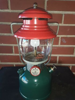 Vintage Rare Coleman Christmas Lantern 200a,  Pyrex Globe 8 - 51