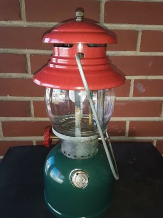 Vintage Rare Coleman Christmas Lantern 200A,  Pyrex Globe 8 - 51 2