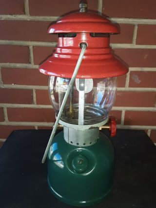 Vintage Rare Coleman Christmas Lantern 200A,  Pyrex Globe 8 - 51 4
