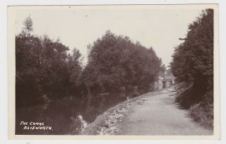Great Old Real Photo Card Grand Union Canal Blisworth 1913 Northampton Towcester