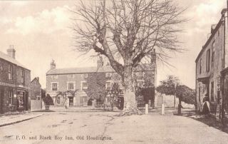 Circa 1906 Postcard: Post Office & Black Boy Inn,  Old Headington,  Oxfordshire