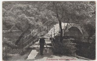Cheshire; Old Roman Bridge,  Marple Ppc 1916 Pmk,  To Miss Watson,  Heaton Moor