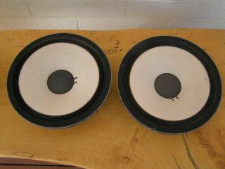 2 Vintage JBL 123A - 1 12 inch 8 ohm Woofer Signature Speaker L88 L100 2