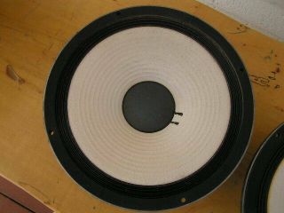 2 Vintage JBL 123A - 1 12 inch 8 ohm Woofer Signature Speaker L88 L100 3