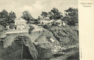 Pc Sierra Leone,  Freetown,  Street Scene,  Vintage Postcard (b24751)