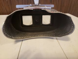 Vintage Stereoscope Picture Viewer Wood & Metal Antique Collectible 2