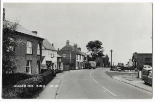 Leicestershire Melbourne Road Ibstock 1972 Real Photo Vintage Postcard 17.  1