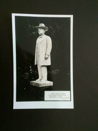 Lynchburg,  Tn Jack Daniel Statue @ Distillery Vintage Circa Mid 1950s Rppc