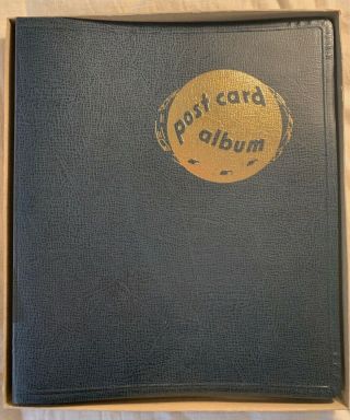 Vintage Nib Deadstock Elco Postcard Album Book Binder Midcentury Holds 250 Cards