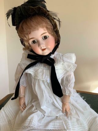Lovely Vintage Heinrich Handwerk 109 Child Doll 30 " 15 1/2x Signed Body