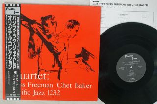 Russ Freeman And Chet Baker Quartet Pacific Jazz Pj - 1232 Japan Obi Mono Vinyl Lp