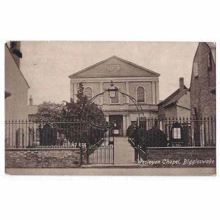 Biggleswade The Wesleyan Chapel,  Old Postcard