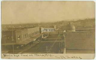 Old 1907 Real Photo Postcard View Of Mena,  Ar Arkansas