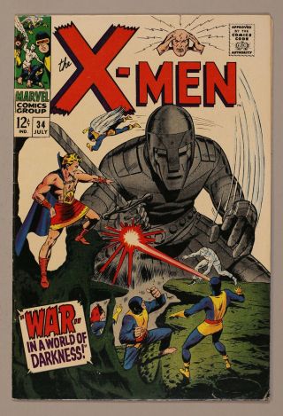 Uncanny X - Men 34 Vg/fn 5.  0 1967
