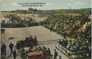 Old Orchard Beach - The Grandstand At The Automobile Races / 1905,  / Old Cars